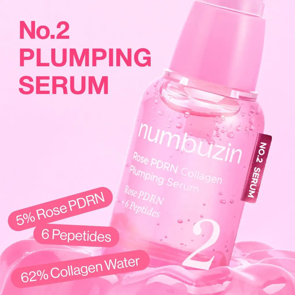 numbuzin No.2 Rose PDRN Collagen Plumping Serum 30ml