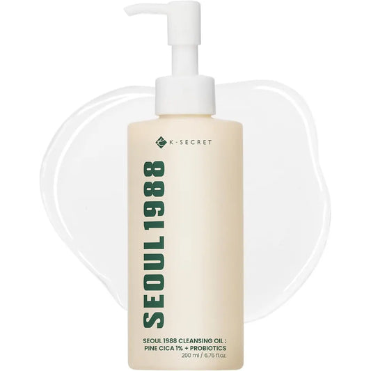 K-SECRET Seoul 1988 Cleansing Oil: Pine Cica 1% + Probiotics 200ml