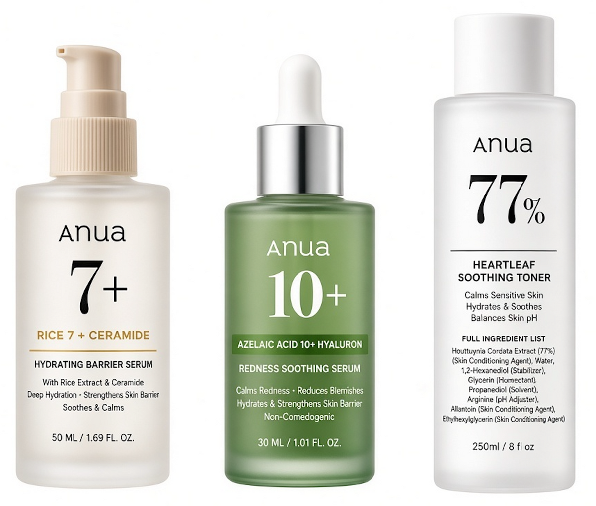 Anua Soothing, Hydrating & Barrier Care Bundle