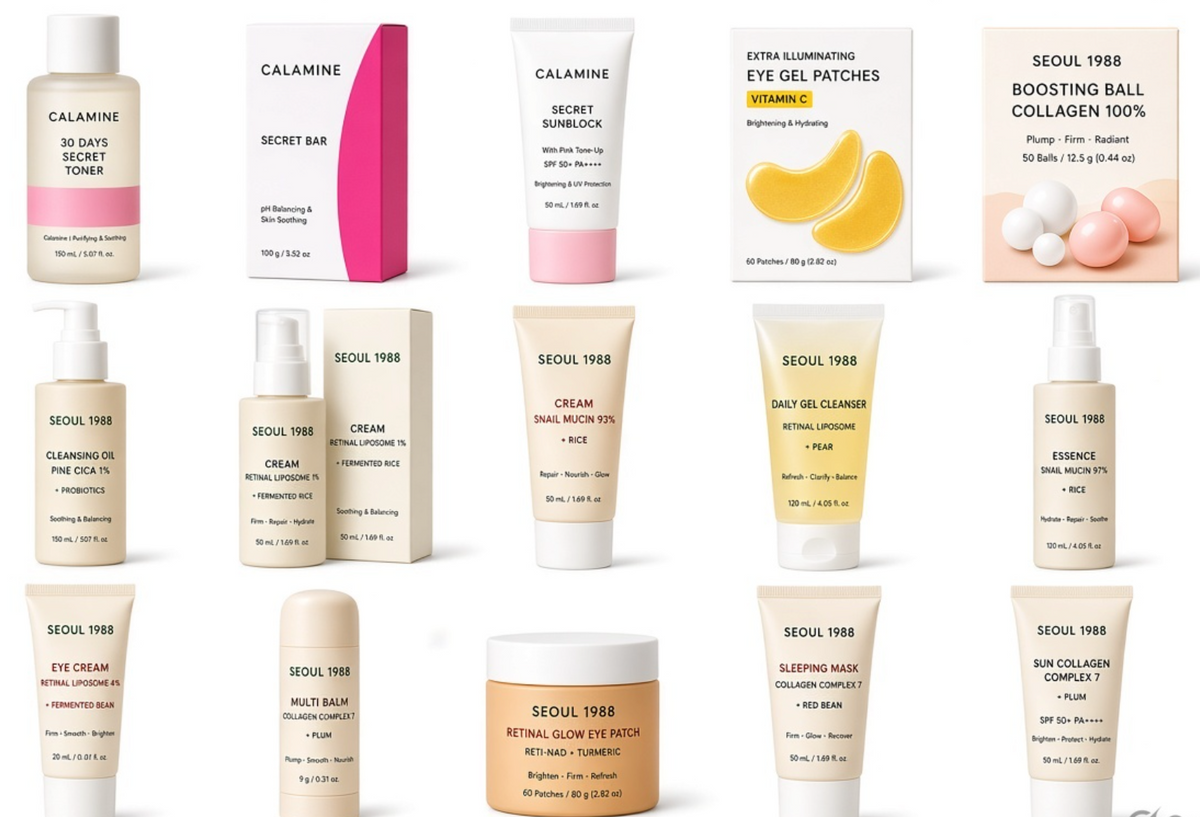 K-SECRET Complete Korean Skincare Bundle (16-Piece Set)
